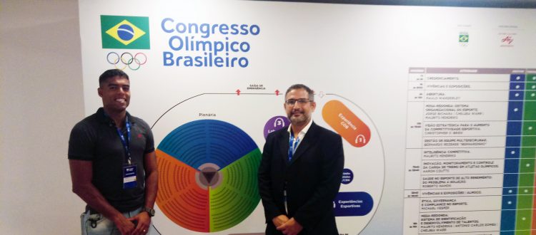 Bruno Mendonça e Bruno Patrício no Congresso Olímpico Brasileiro.